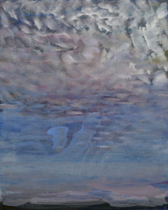 Himmel 100 x 80 cm Tempera Oel Leinwand 2025